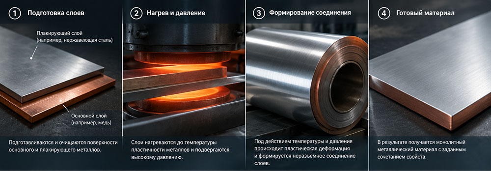 Плакирование металла